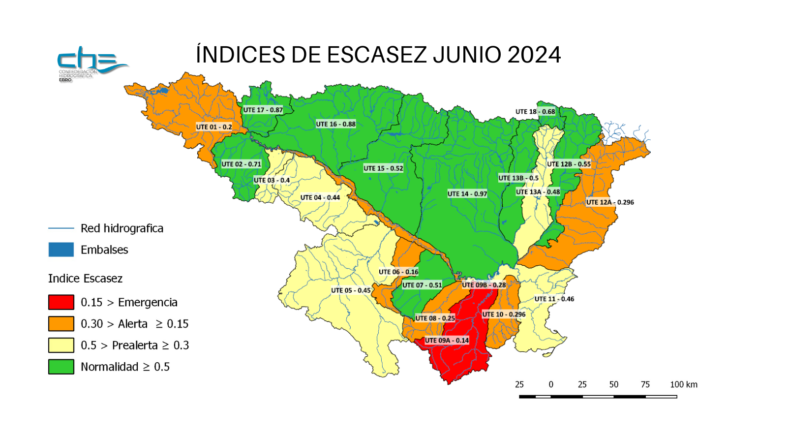 News image - Índices de sequía a 30 de junio de 2024